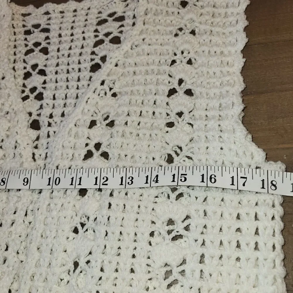 Vintage Handmade Knitted/Crochet Cardigan/Vest